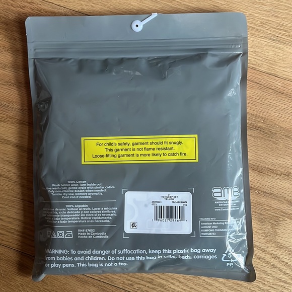 New My Little Pony Girls Baby Pajama Set 2 Piece New In Package 2T Yellow - Picture 4 of 4